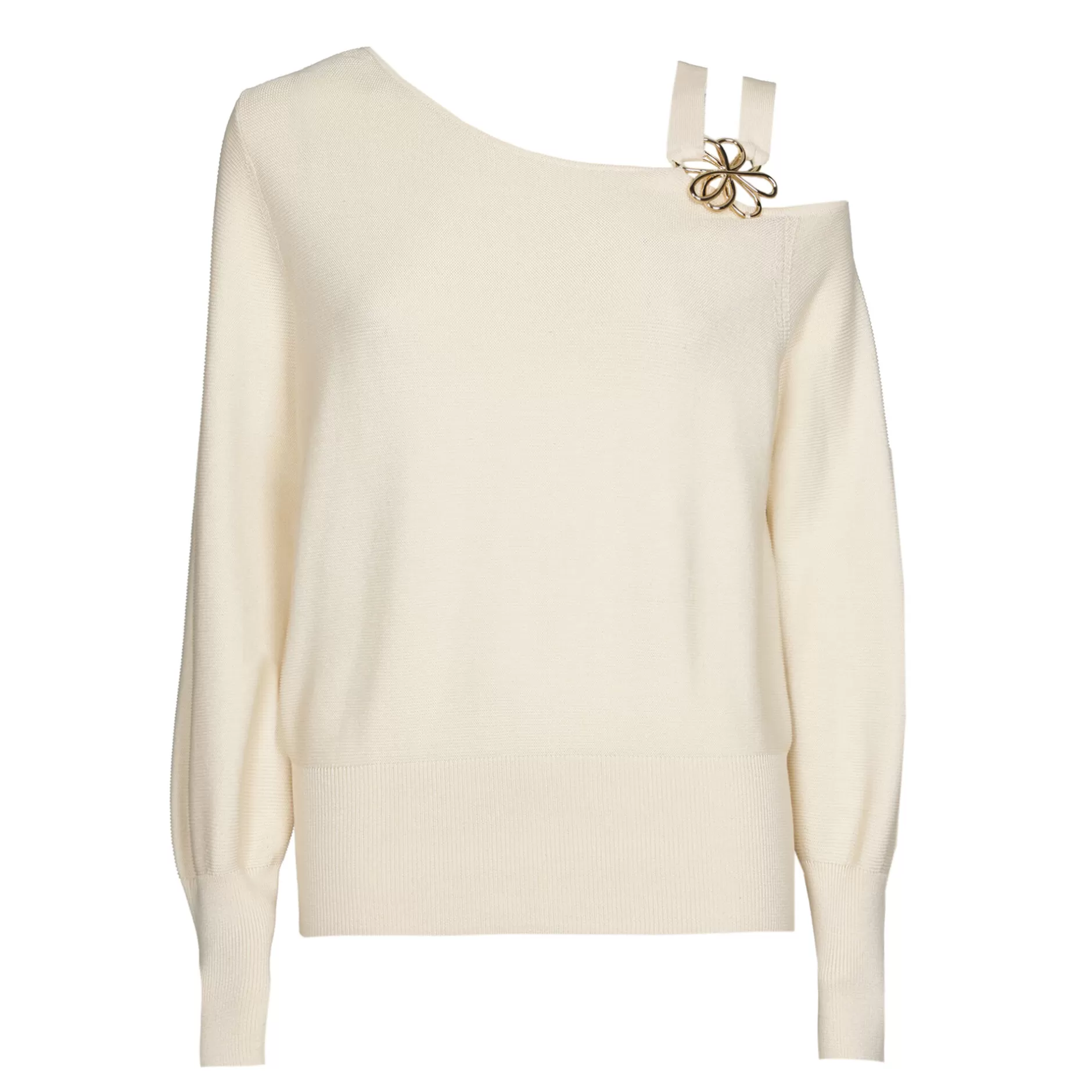 Caroline Biss 1257-34 / Elegante Fijn Gebreide Pull Met Schoudereffect*Vrouwen Pulls