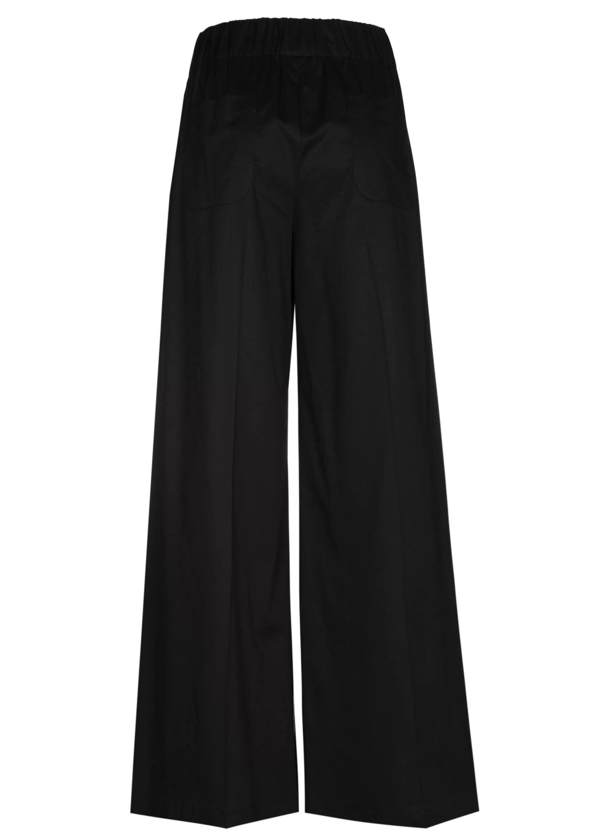 Caroline Biss 1569-10 / Comfortabele Wijde Broek In Katoen, Normal Waist*Vrouwen Broeken