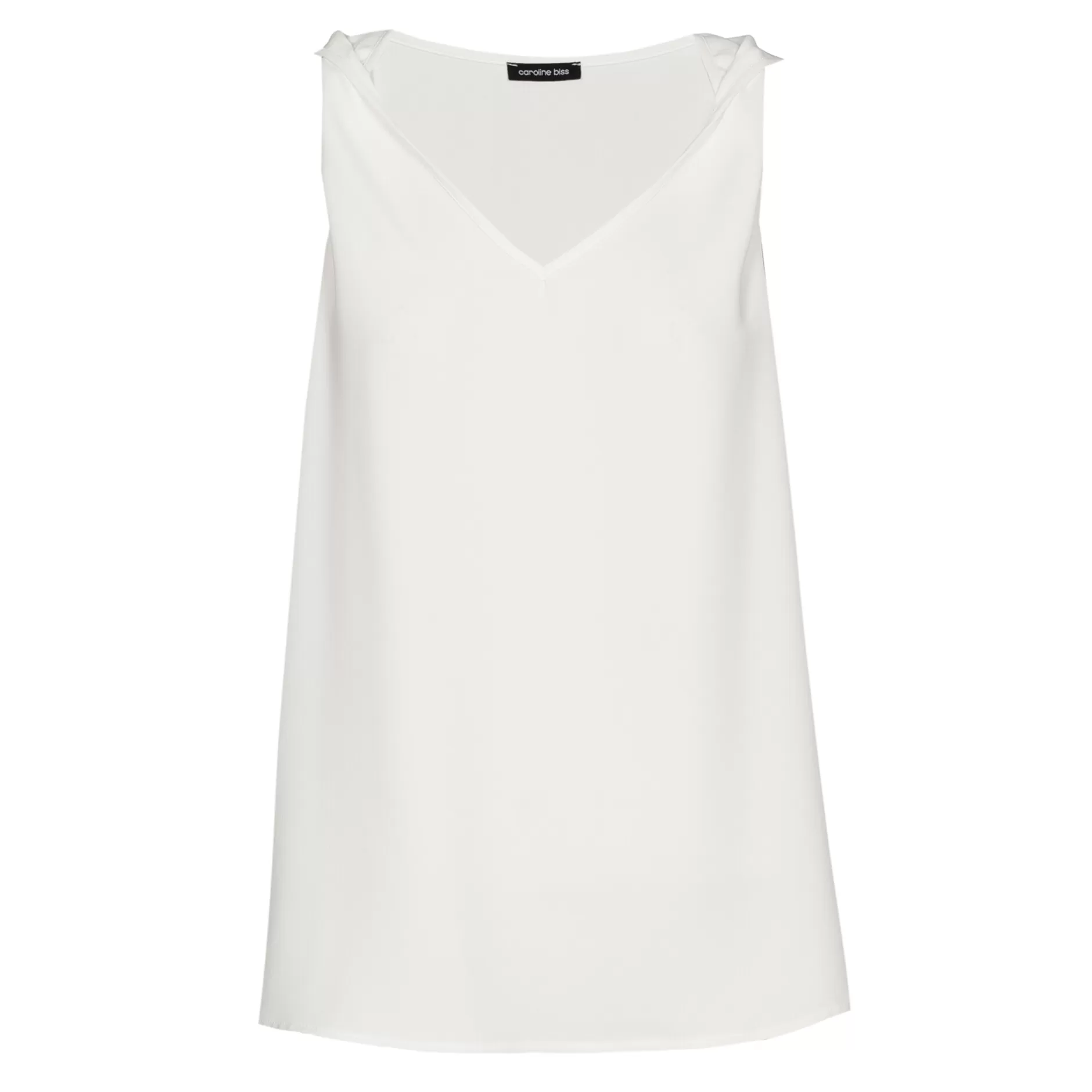 Caroline Biss 1622-91 / Losvallende Rechte Top Met Schoudereffect*Vrouwen Tops