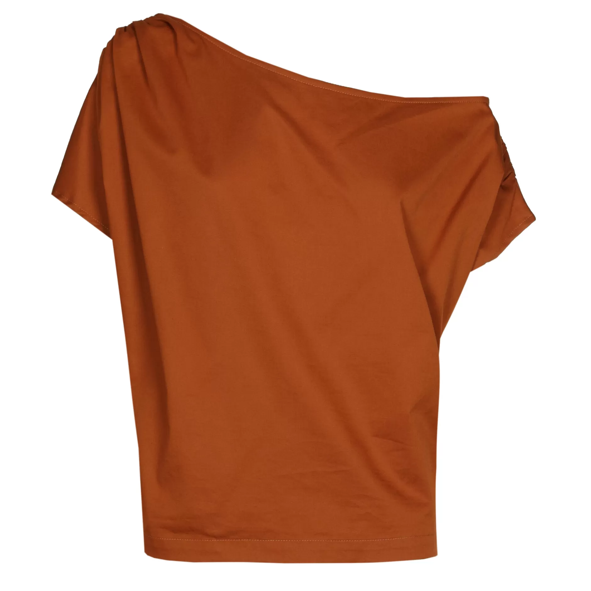 Caroline Biss 1668-35 / Asymmetrische Comfortabele Top In Katoen*Vrouwen Tops