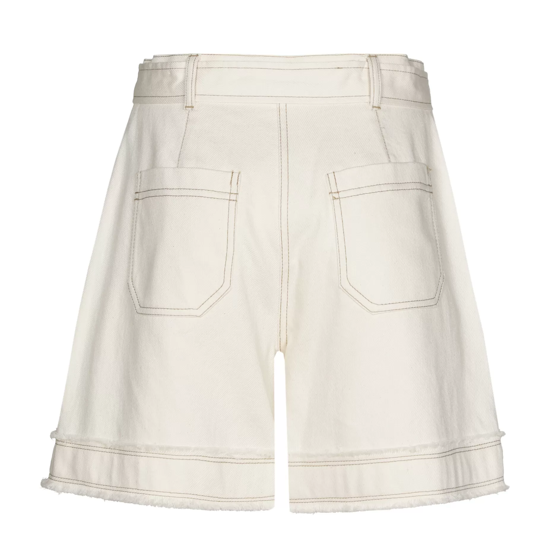 Caroline Biss 3579-93 / Comfortabele Katoenen Short, High Waist*Vrouwen Broeken